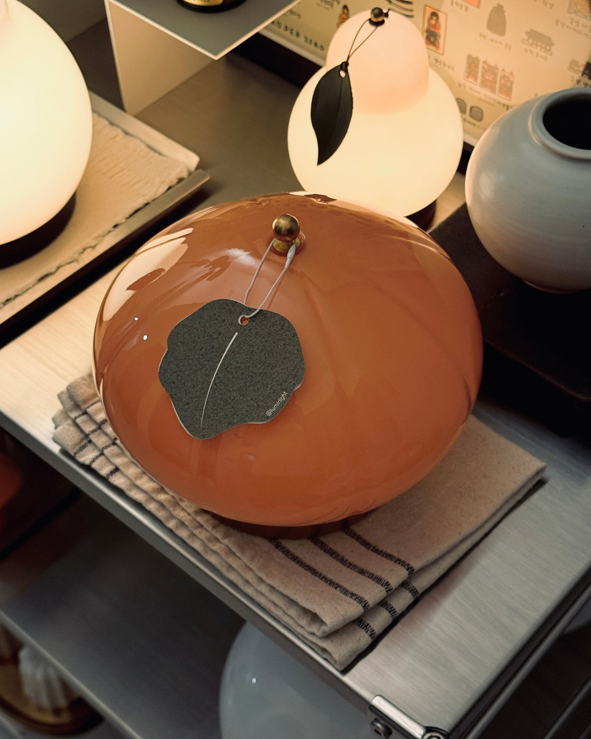 Pumpkin Portable Lamp — Amber