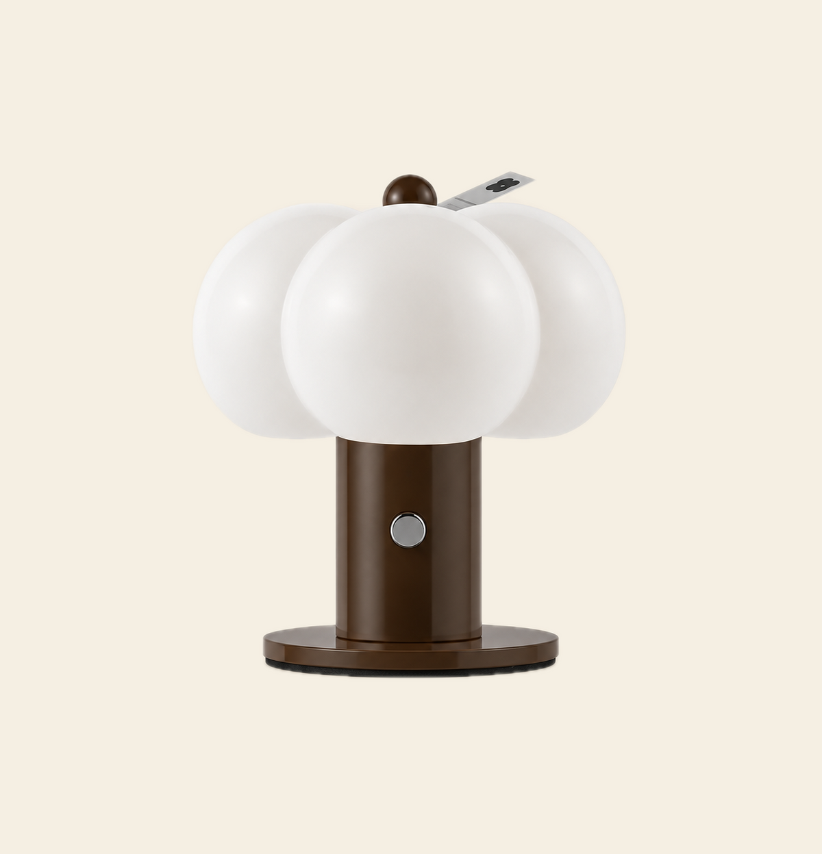 Brioche Portable Ceramic Lamp on Haubon beige background
