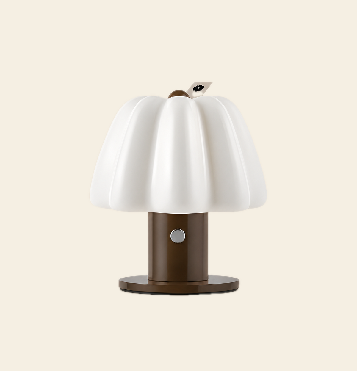 ODENSE Canele Portable Ceramic Lamp on Haubon beige background