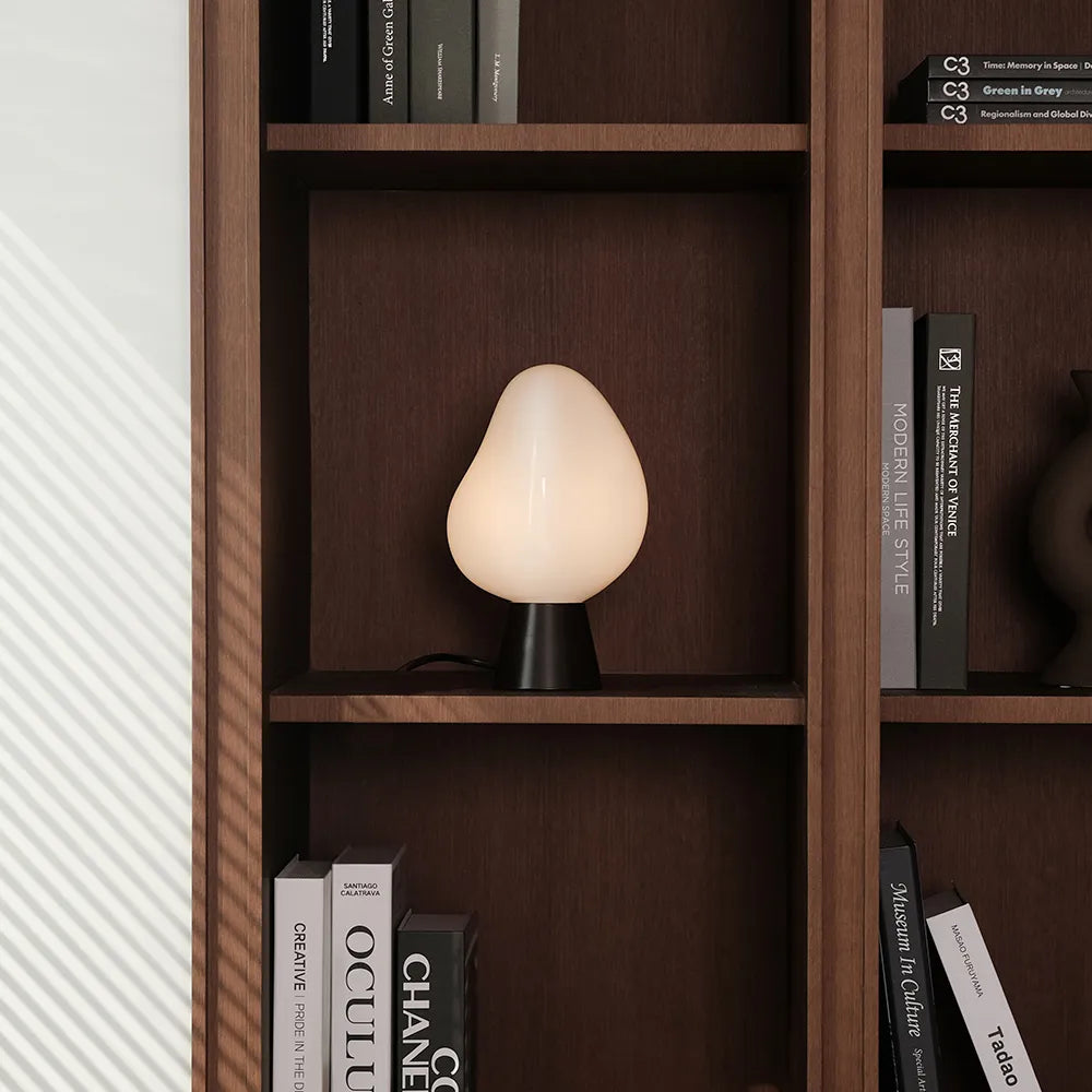 WHAUD NAMU table lamp on a bookshelf